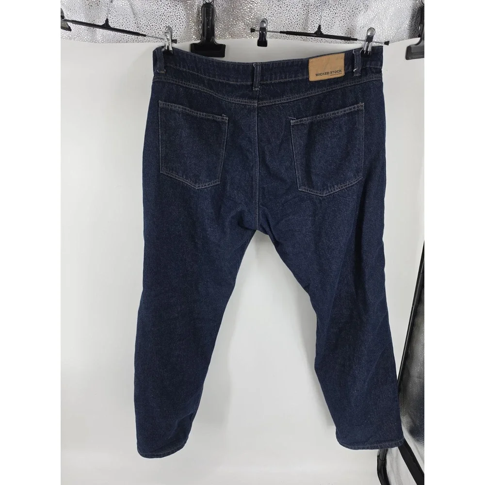 Wicked Stock Biker Jeans Size 42 x 32 Blue Denim Moto Pants Armor Ready USA Made